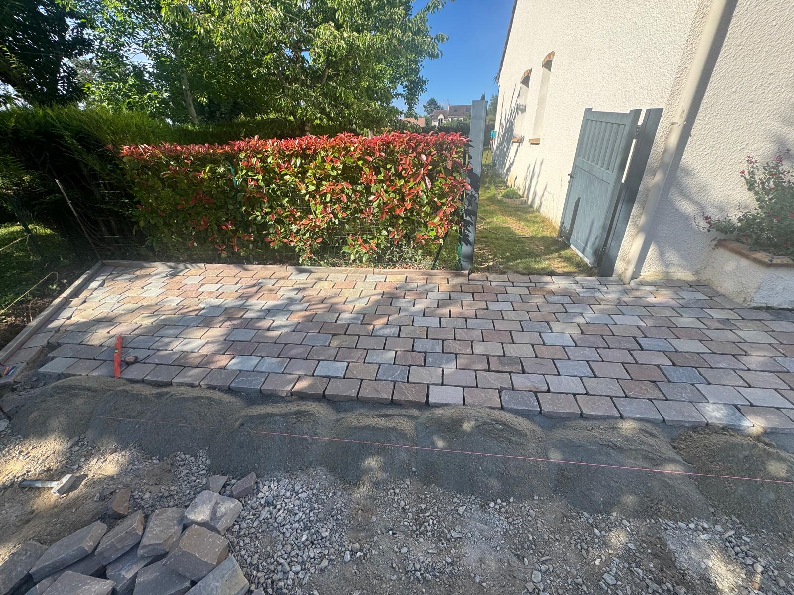 Pavage réalisé par PRO RENOV en Île-de-France